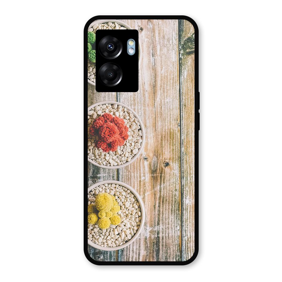 Cacti Decor Metal Back Case for Realme Narzo 50 5G