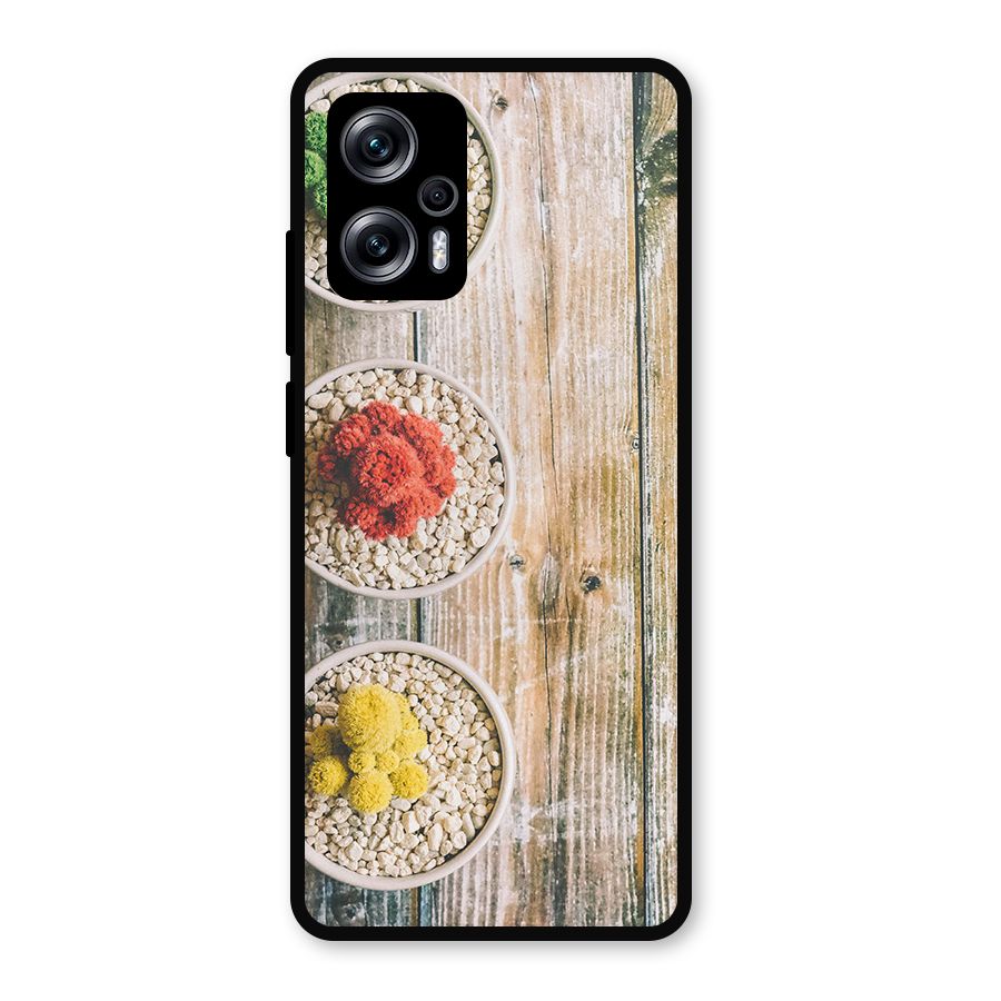 Cacti Decor Metal Back Case for Redmi K50i