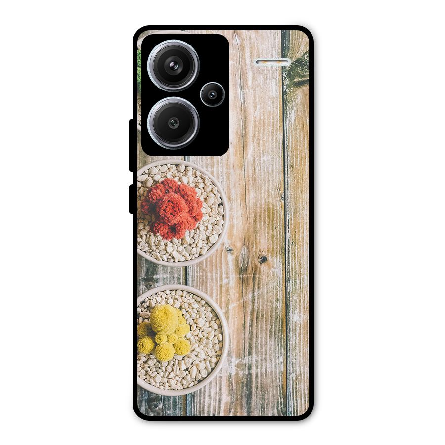 Cacti Decor Metal Back Case for Redmi Note 13 Pro Plus