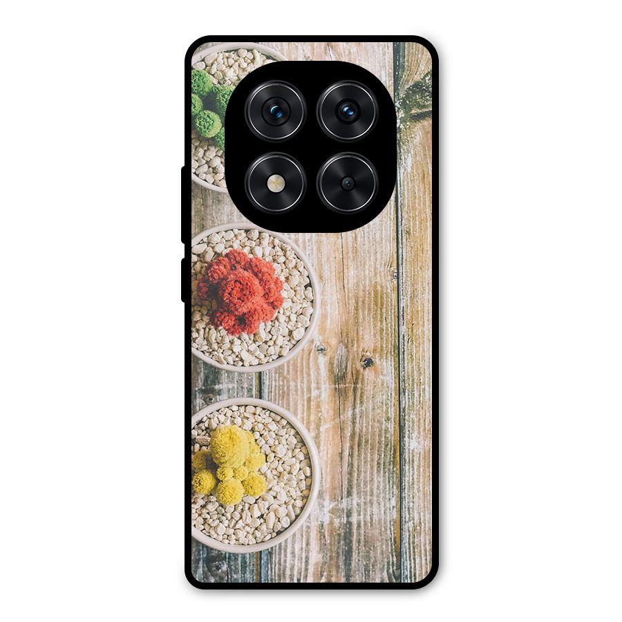 Cacti Decor Metal Back Case for Redmi Note 14 Pro 5G