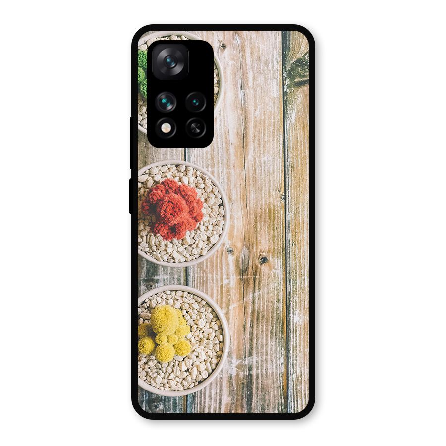Cacti Decor Metal Back Case for Xiaomi 11i Hypercharge 5G