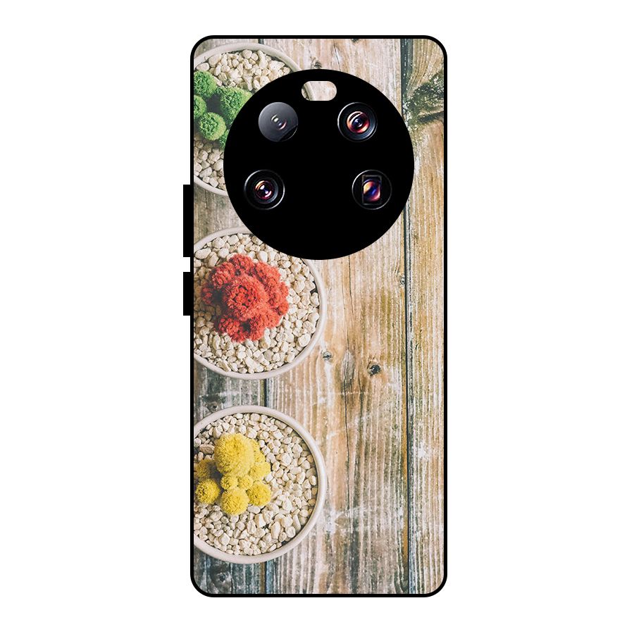 Cacti Decor Metal Back Case for Xiaomi 13 Ultra