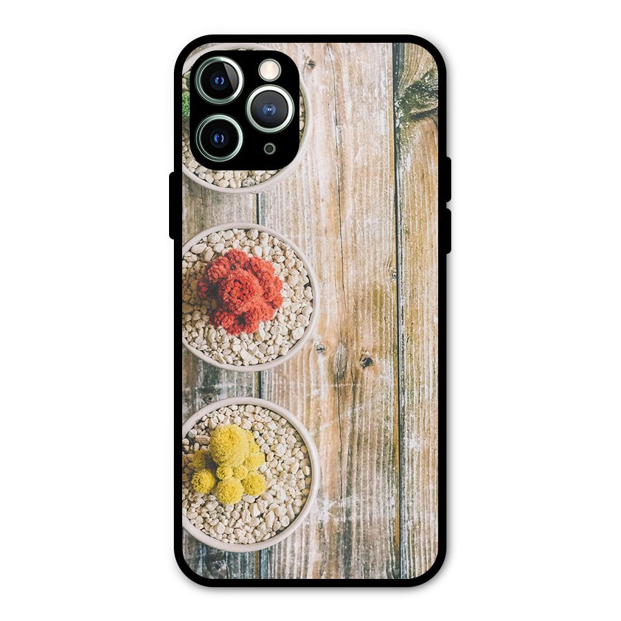 Cacti Decor Metal Back Case for iPhone 11 Pro Max