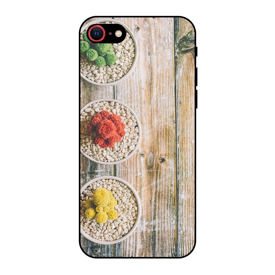 Cacti Decor Metal Back Case for iPhone 7