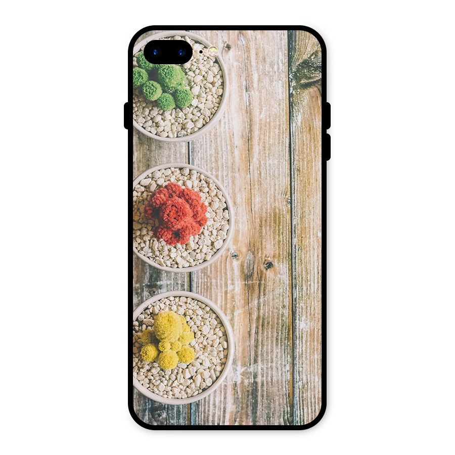 Cacti Decor Metal Back Case for iPhone 7 Plus