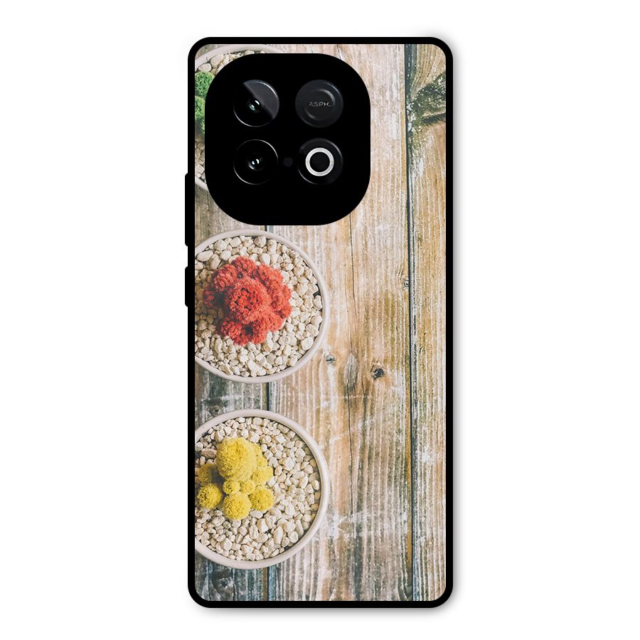 Cacti Decor Metal Back Case for iQOO Neo 10