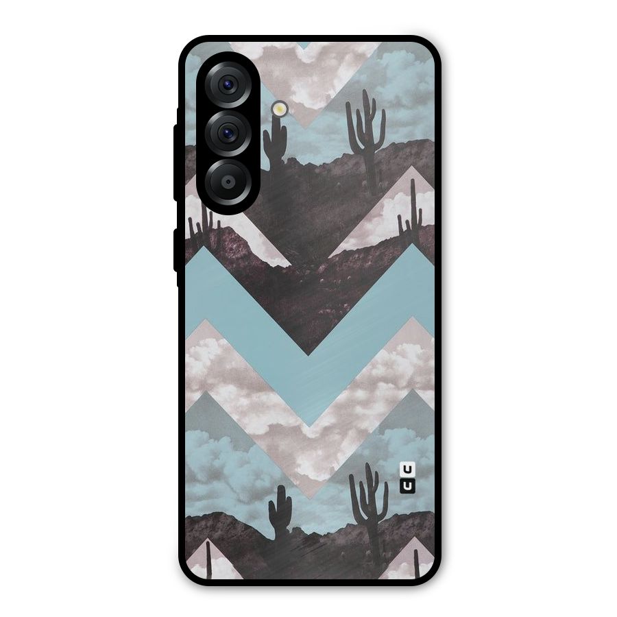 Cacutus Zig Zag Pattern Metal Back Case for Galaxy A56