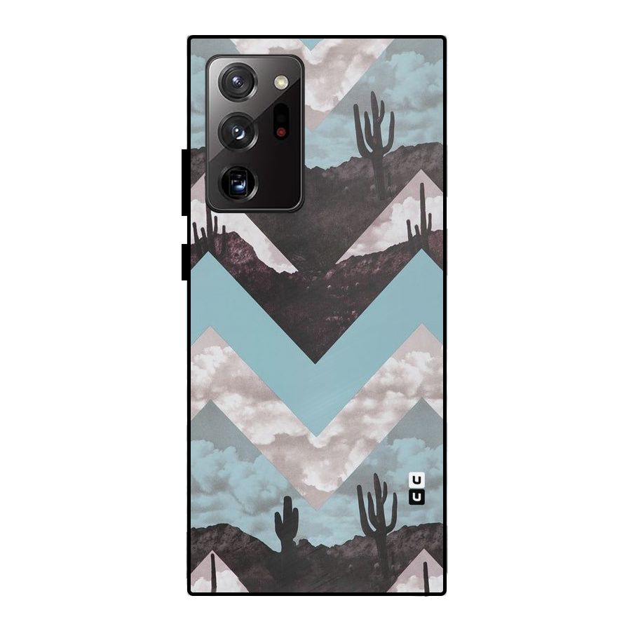Cacutus Zig Zag Pattern Metal Back Case for Galaxy Note 20 Ultra
