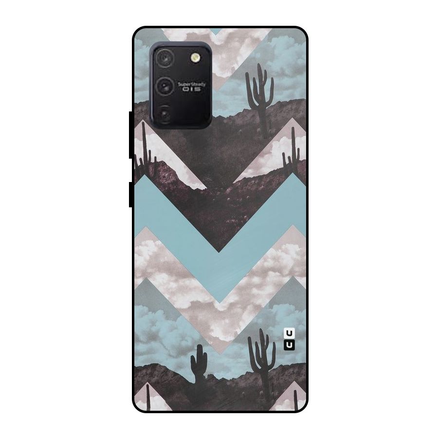 Cacutus Zig Zag Pattern Metal Back Case for Galaxy S10 Lite