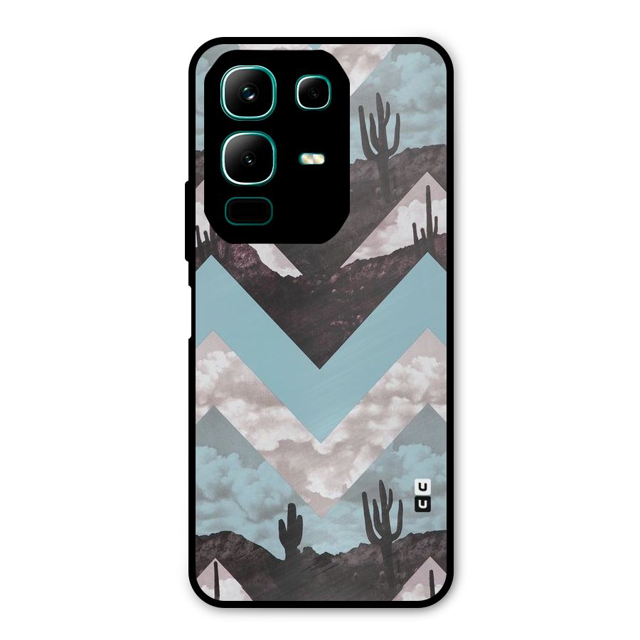 Cacutus Zig Zag Pattern Metal Back Case for Infinix Note 50x