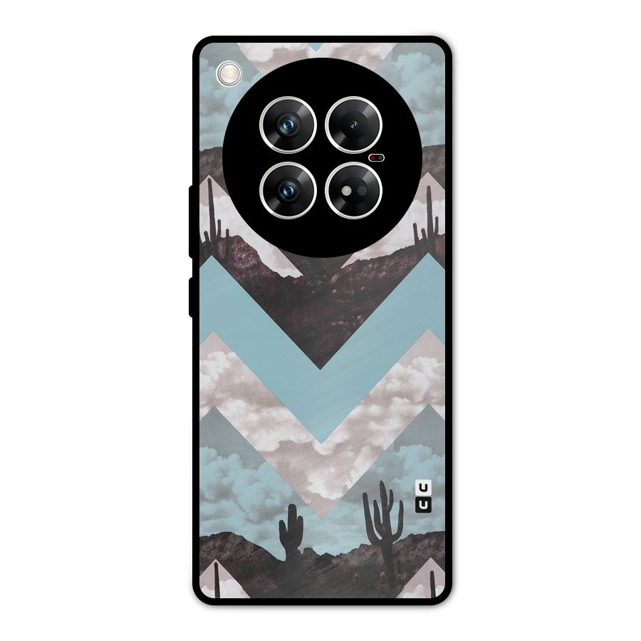 Cacutus Zig Zag Pattern Metal Back Case for Infinix Zero 40 5G