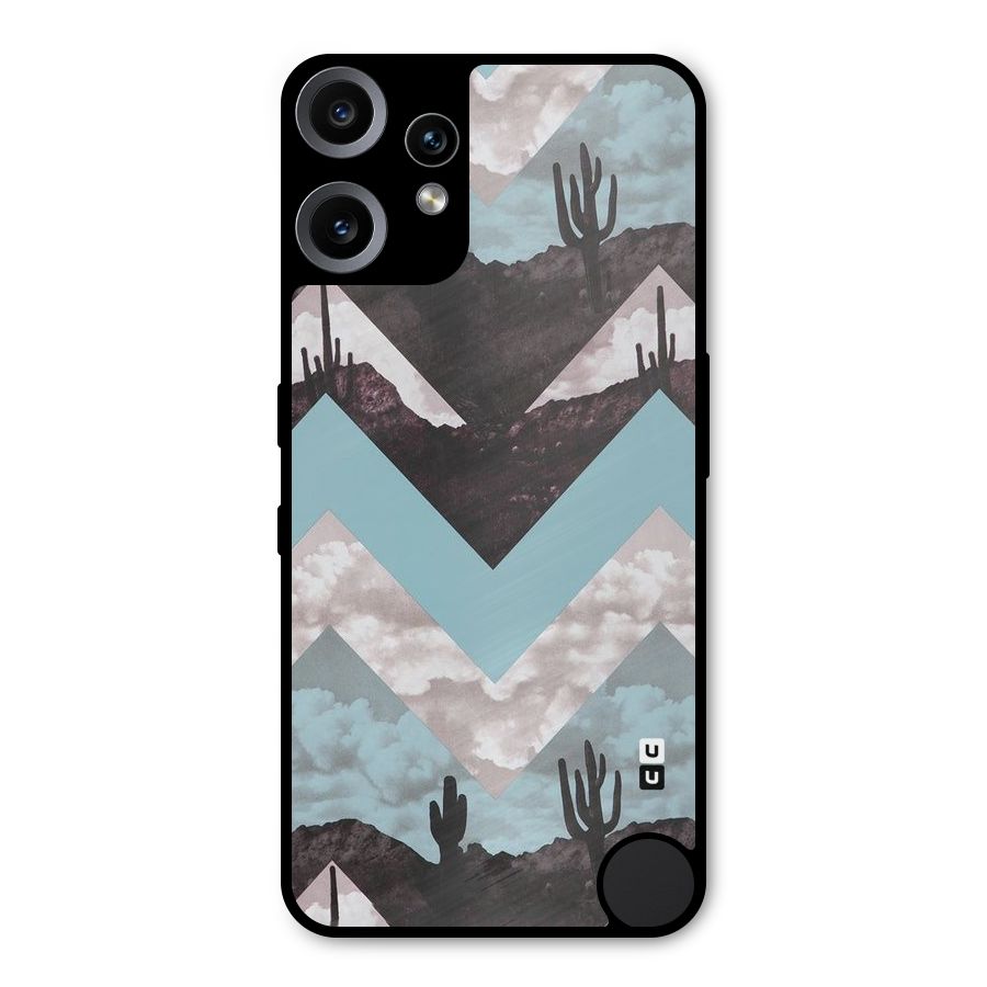 Cacutus Zig Zag Pattern Metal Back Case for Nothing CMF Phone 2 Pro