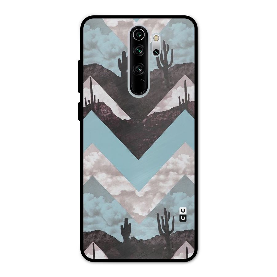 Cacutus Zig Zag Pattern Metal Back Case for Redmi Note 8 Pro