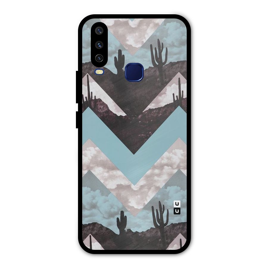 Cacutus Zig Zag Pattern Metal Back Case for Vivo V17