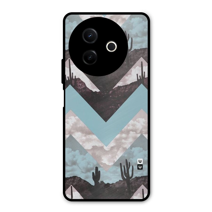 Cacutus Zig Zag Pattern Metal Back Case for Vivo Y39