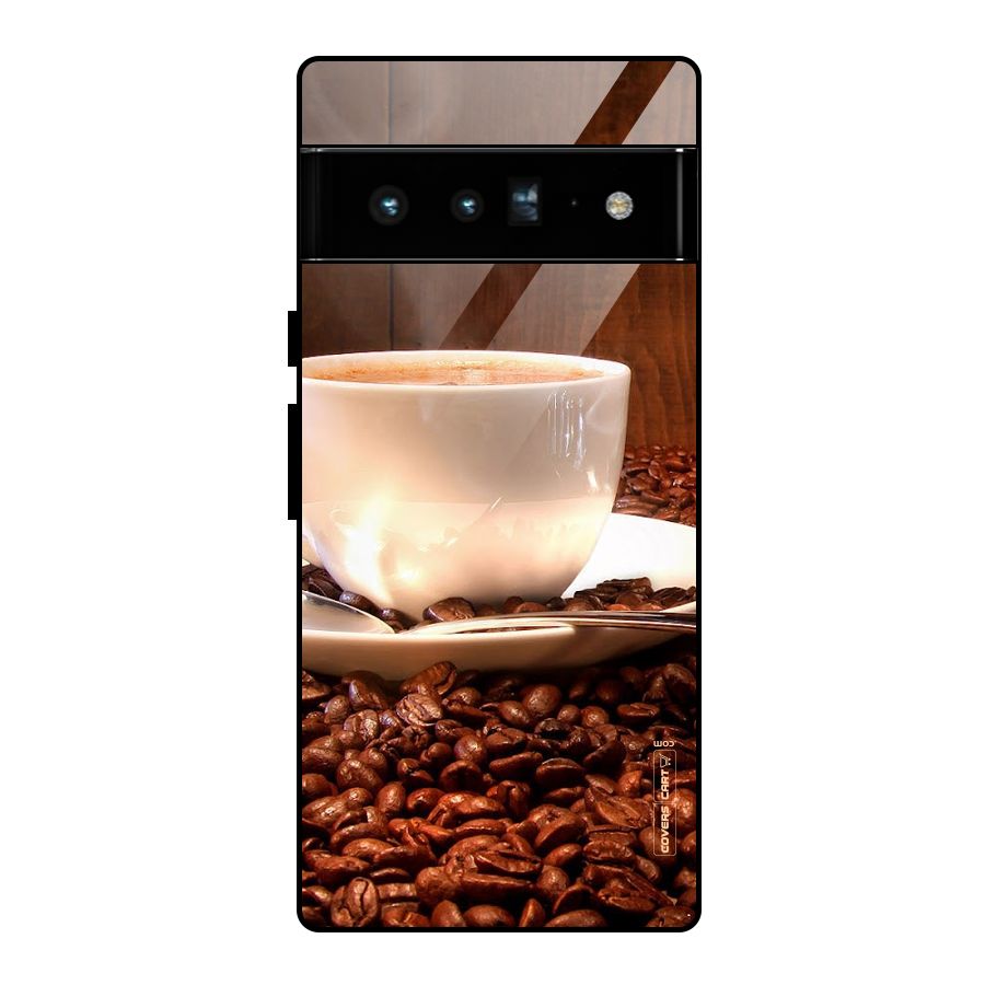 Caffeine Beans Glass Back Case for Google Pixel 6 Pro