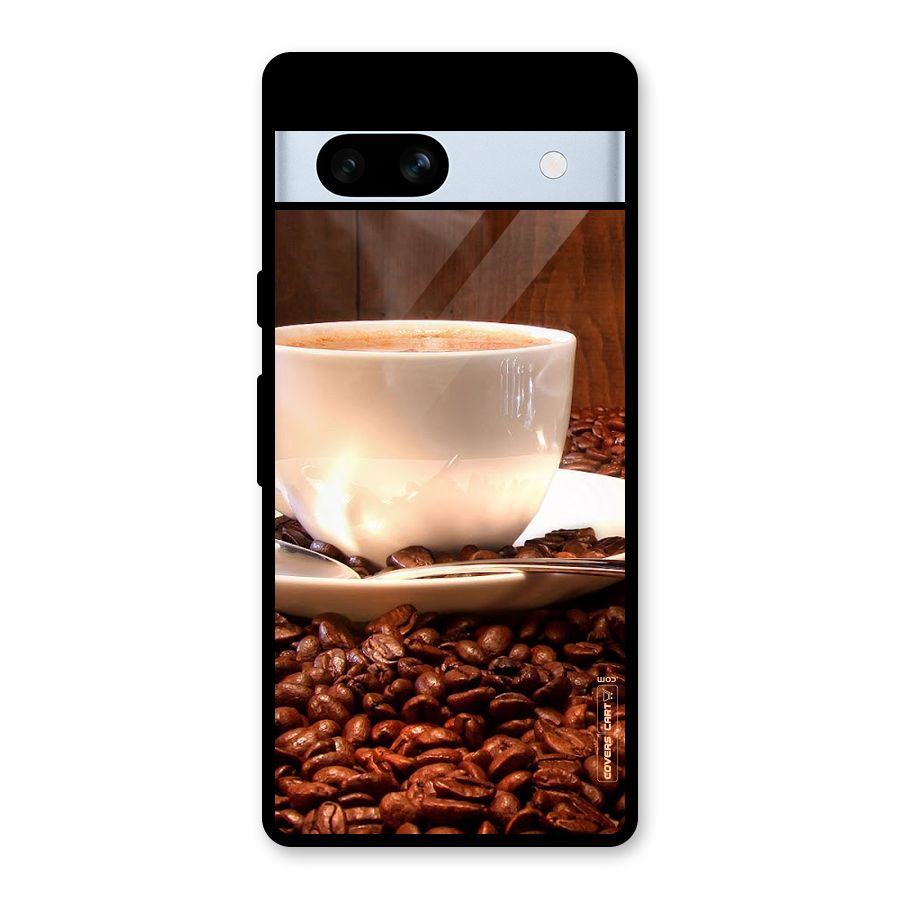 Caffeine Beans Glass Back Case for Google Pixel 7a
