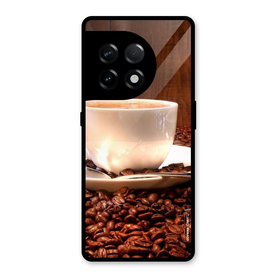 Caffeine Beans Glass Back Case for OnePlus 11R