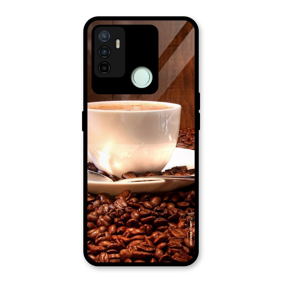 Caffeine Beans Glass Back Case for Oppo A53
