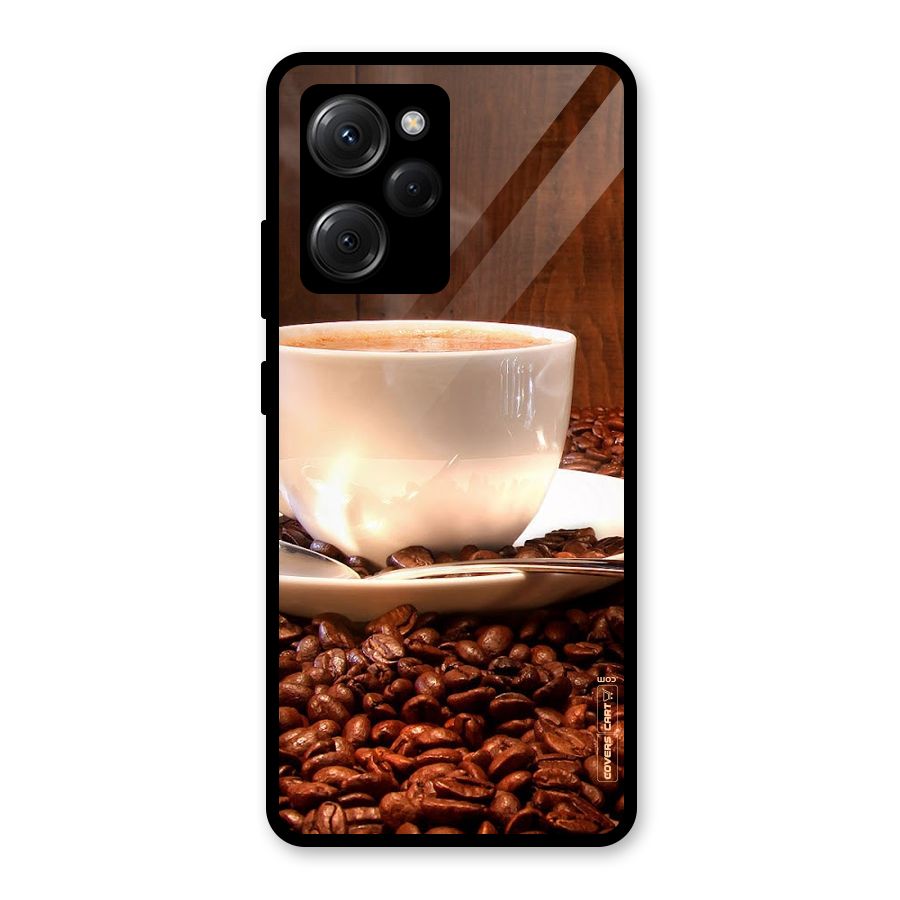 Caffeine Beans Glass Back Case for Poco X5 Pro