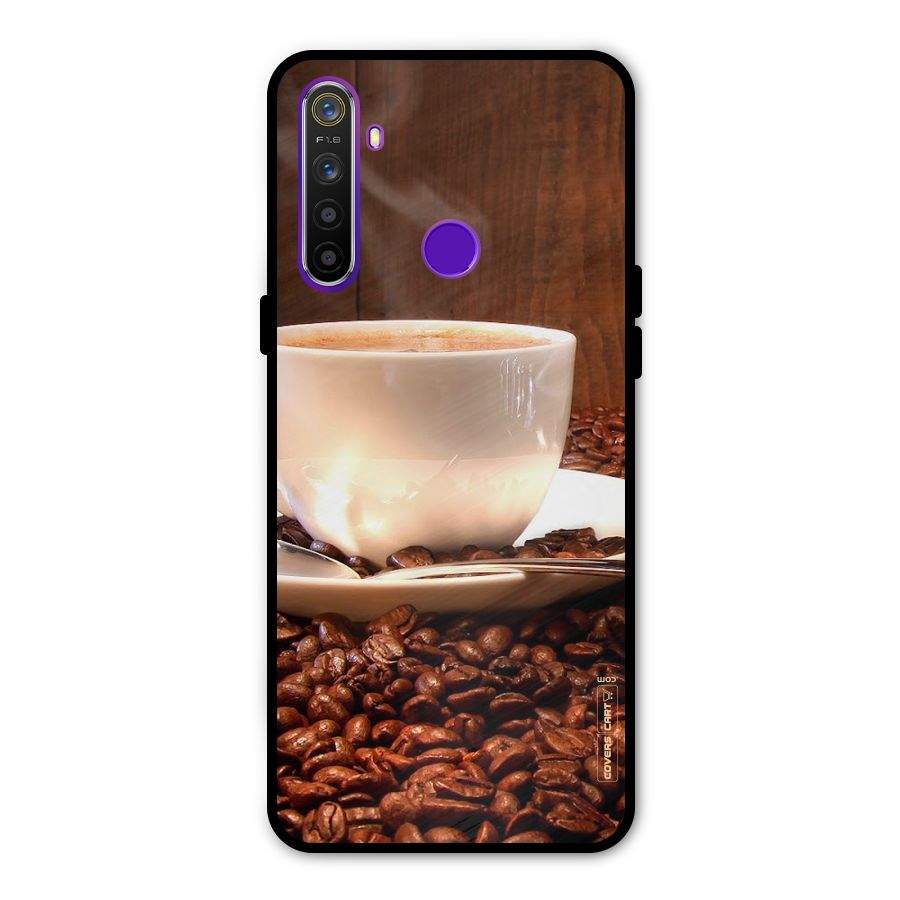Caffeine Beans Glass Back Case for Realme 5s