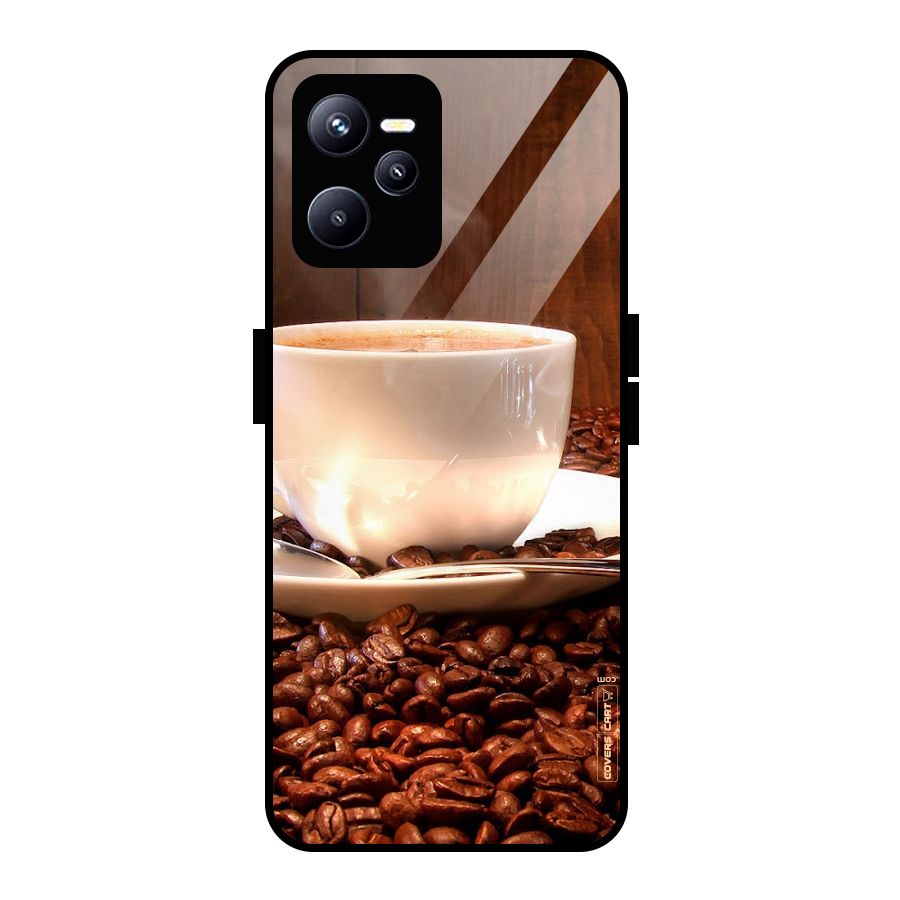 Caffeine Beans Glass Back Case for Realme C35