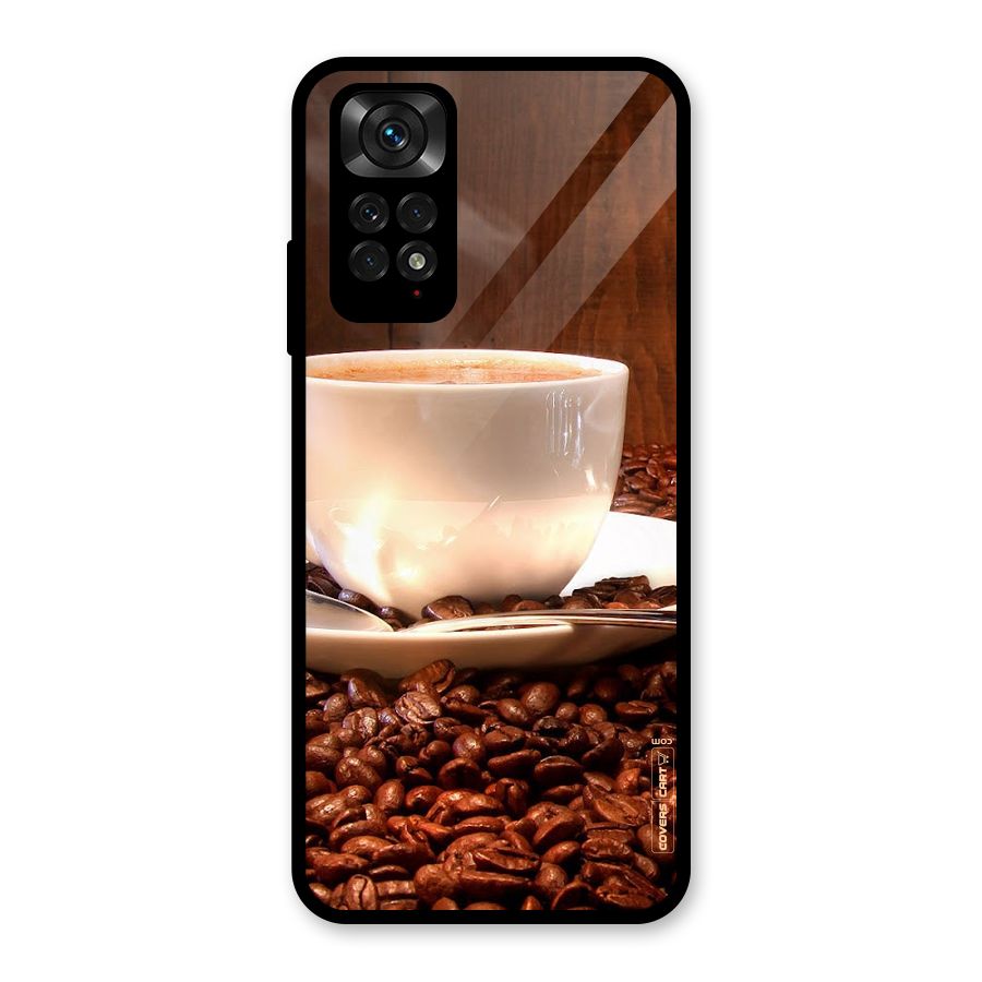 Caffeine Beans Glass Back Case for Redmi Note 11S