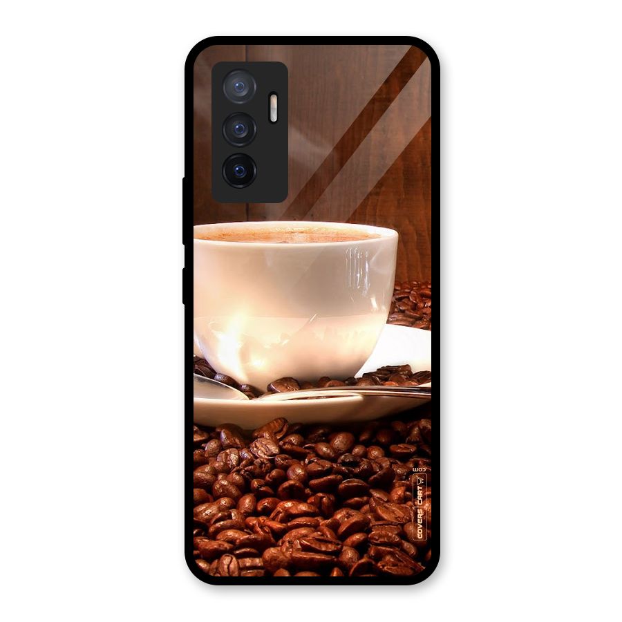 Caffeine Beans Glass Back Case for Vivo V23e