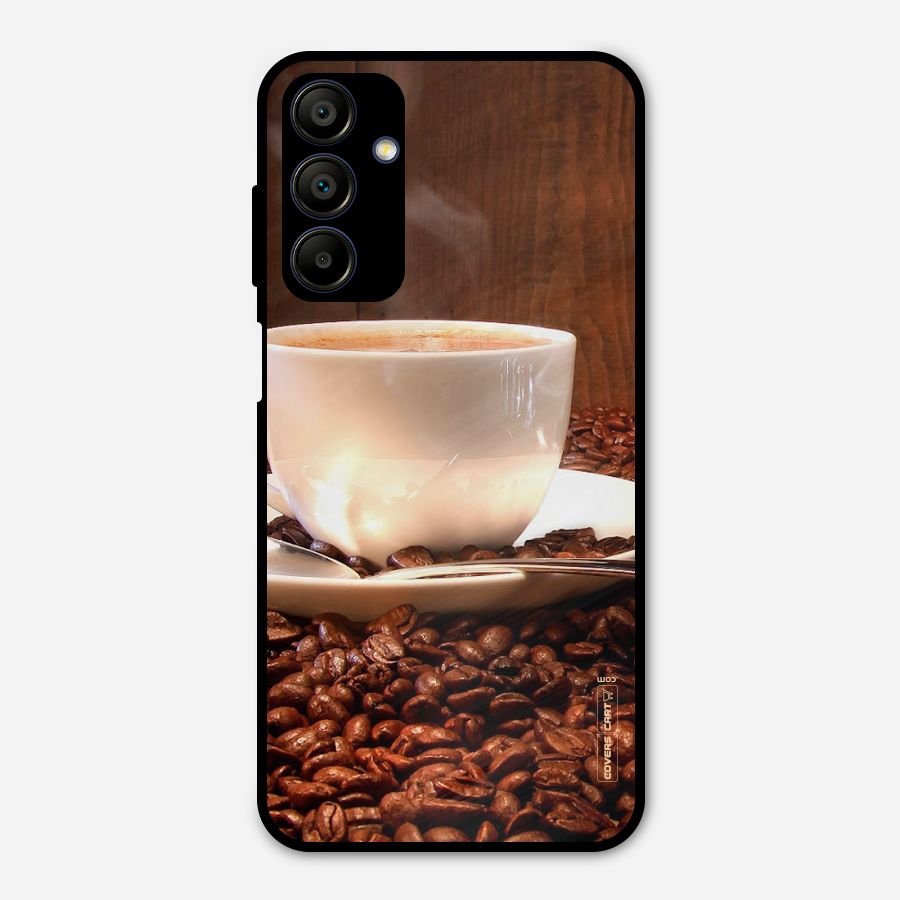Caffeine Beans Metal Back Case for Galaxy A15 5G