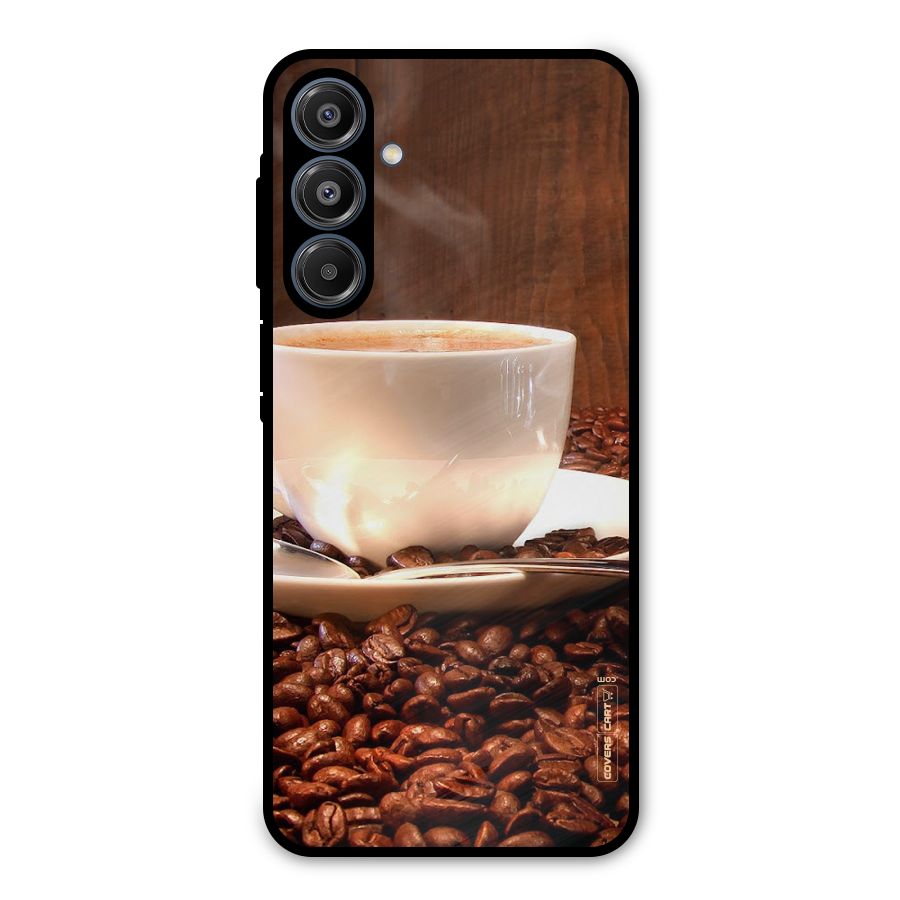 Caffeine Beans Metal Back Case for Galaxy A16 5G
