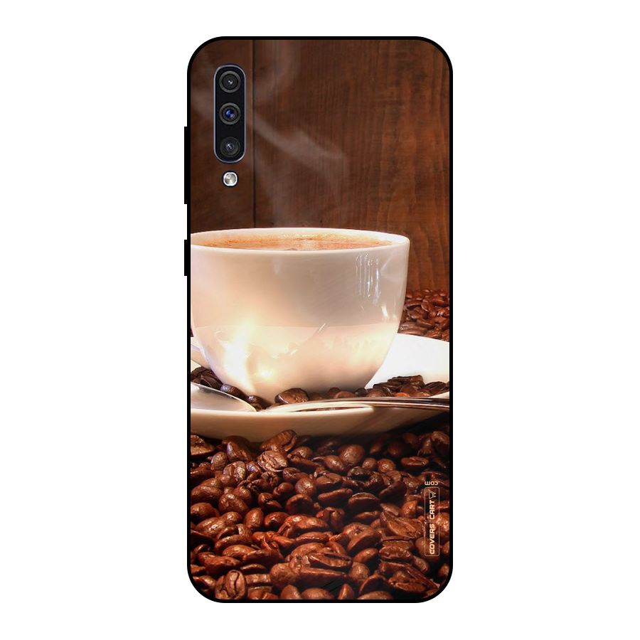 Caffeine Beans Metal Back Case for Galaxy A30s