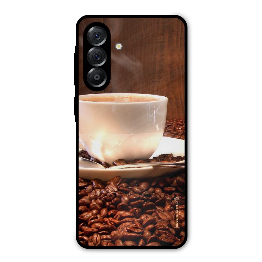 Caffeine Beans Metal Back Case for Galaxy A36