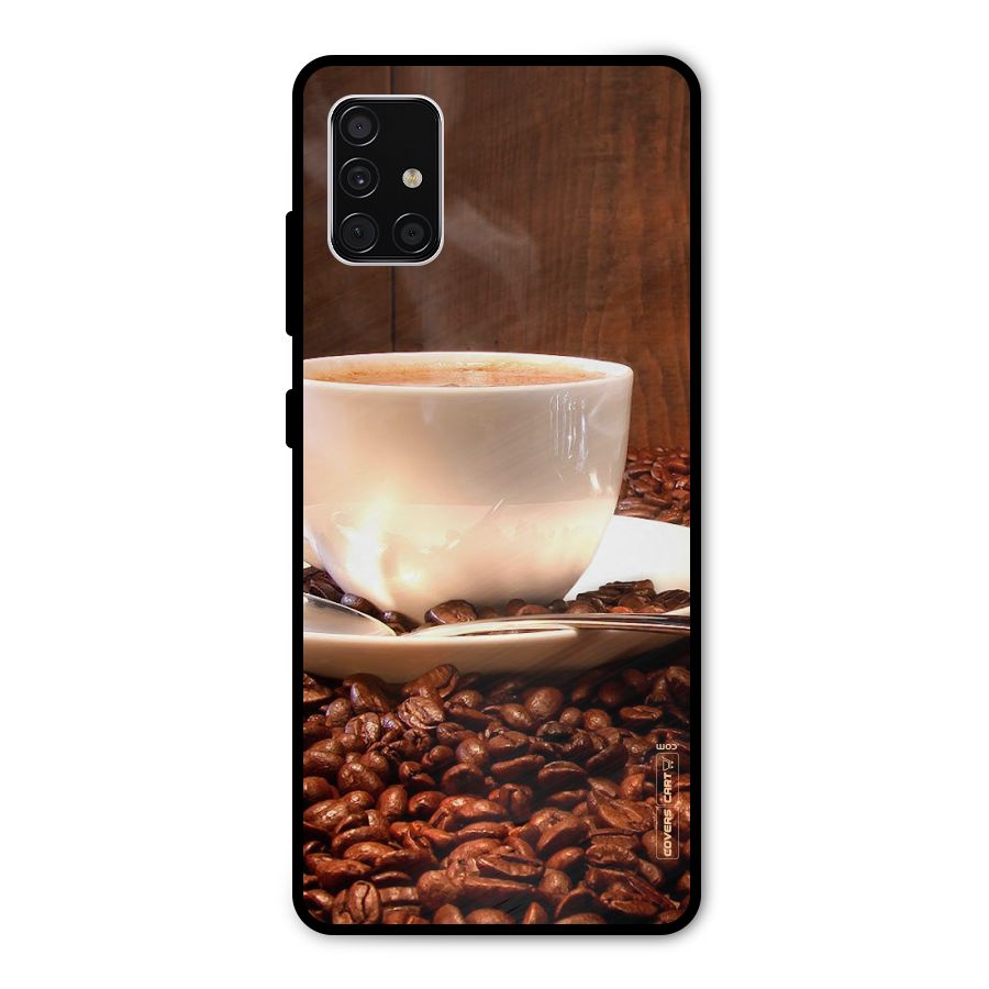 Caffeine Beans Metal Back Case for Galaxy A51