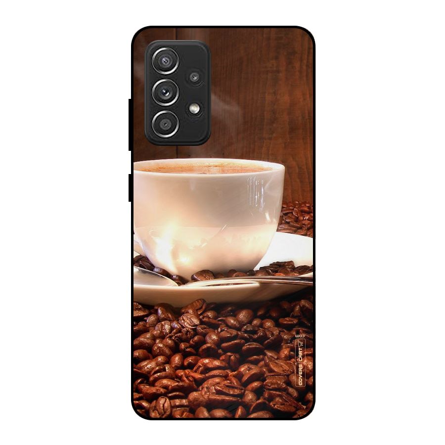 Caffeine Beans Metal Back Case for Galaxy A52