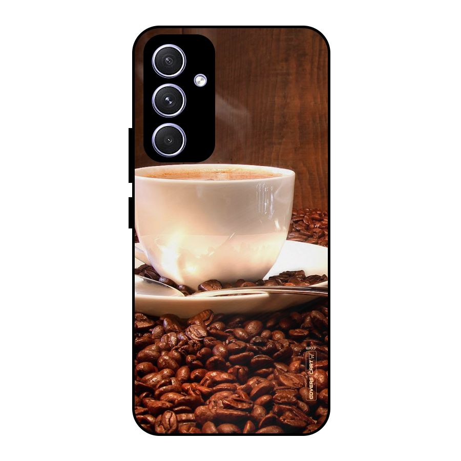 Caffeine Beans Metal Back Case for Galaxy A54