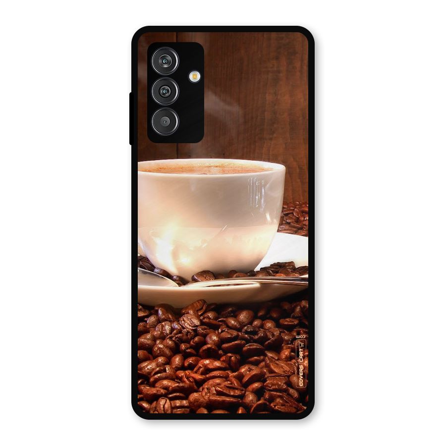 Caffeine Beans Metal Back Case for Galaxy M14 5G