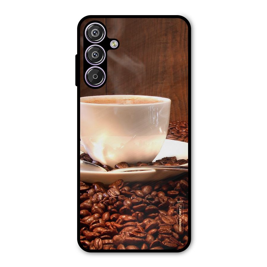 Caffeine Beans Metal Back Case for Galaxy M15