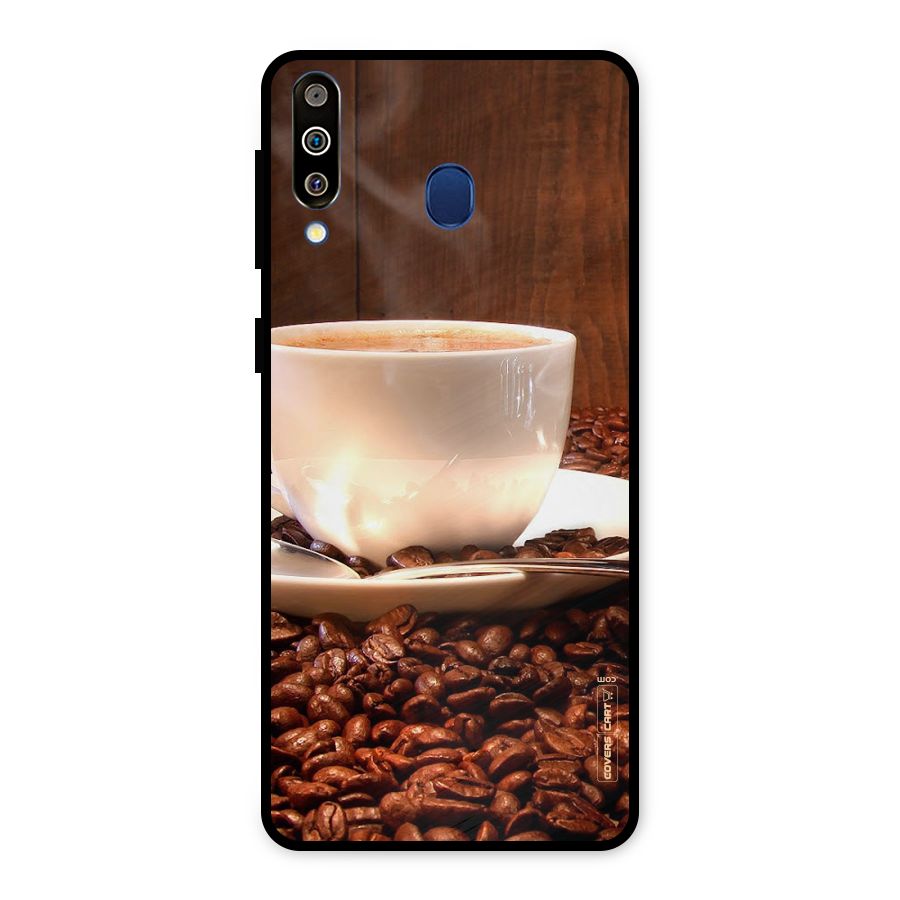Caffeine Beans Metal Back Case for Galaxy M30