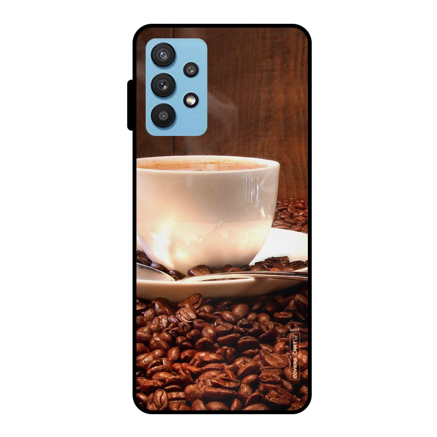 Caffeine Beans Metal Back Case for Galaxy M32 5G