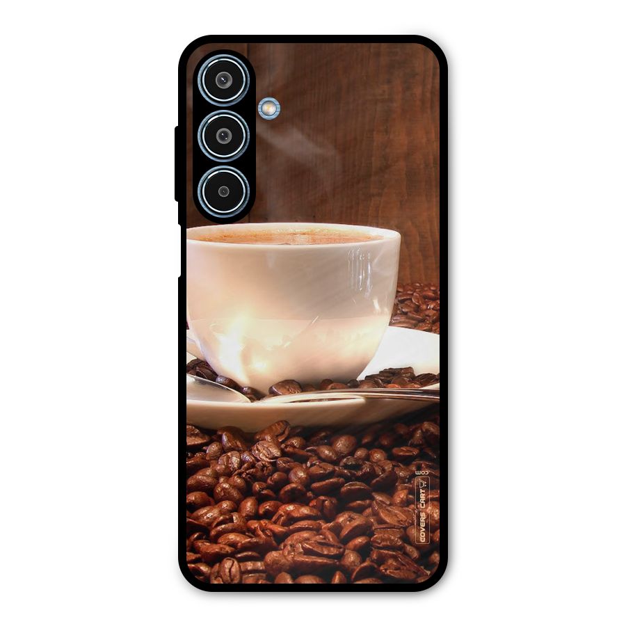 Caffeine Beans Metal Back Case for Galaxy M35