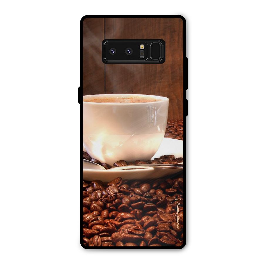Caffeine Beans Metal Back Case for Galaxy Note 8