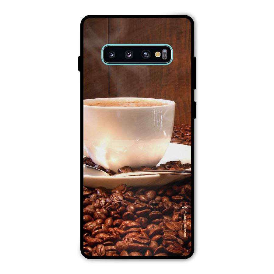 Caffeine Beans Metal Back Case for Galaxy S10 Plus