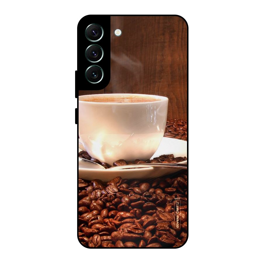 Caffeine Beans Metal Back Case for Galaxy S22 Plus 5G