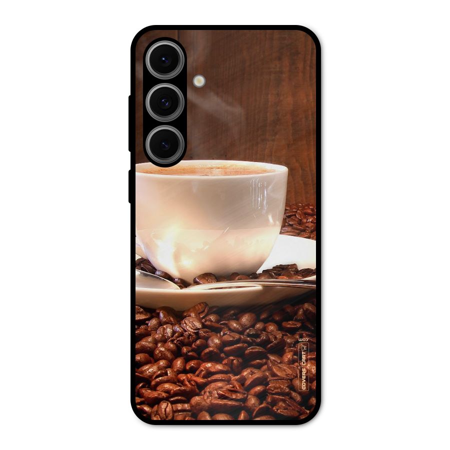 Caffeine Beans Metal Back Case for Galaxy S24 FE