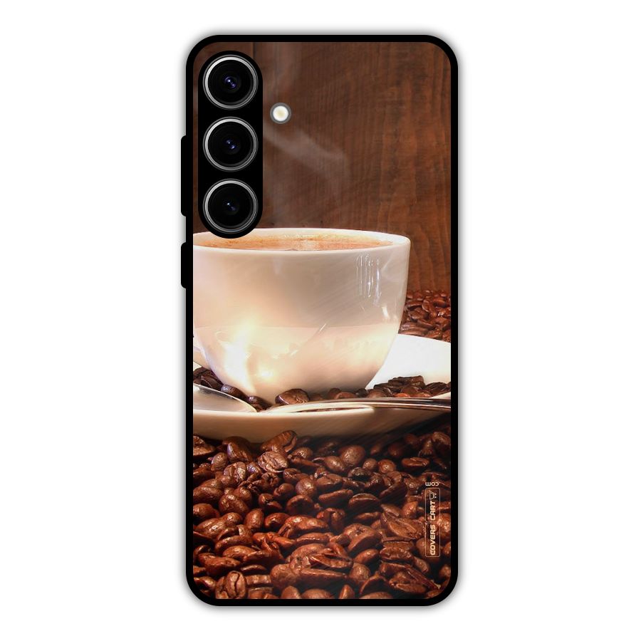 Caffeine Beans Metal Back Case for Galaxy S24 Plus