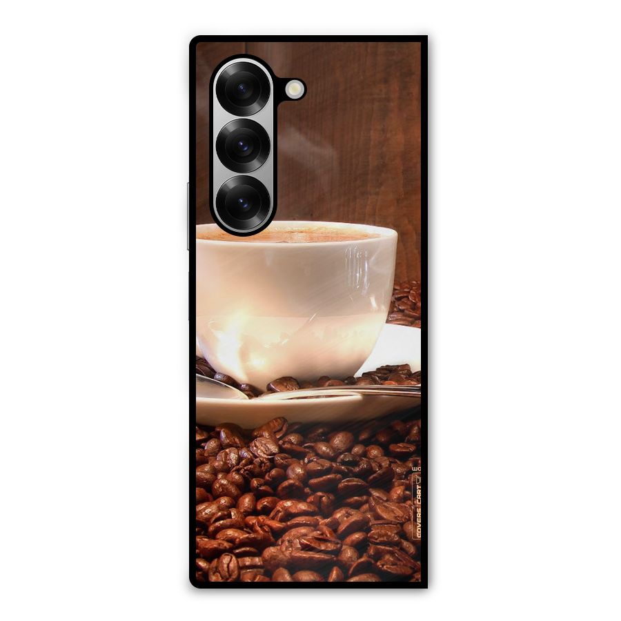 Caffeine Beans Metal Back Case for Galaxy Z Fold6