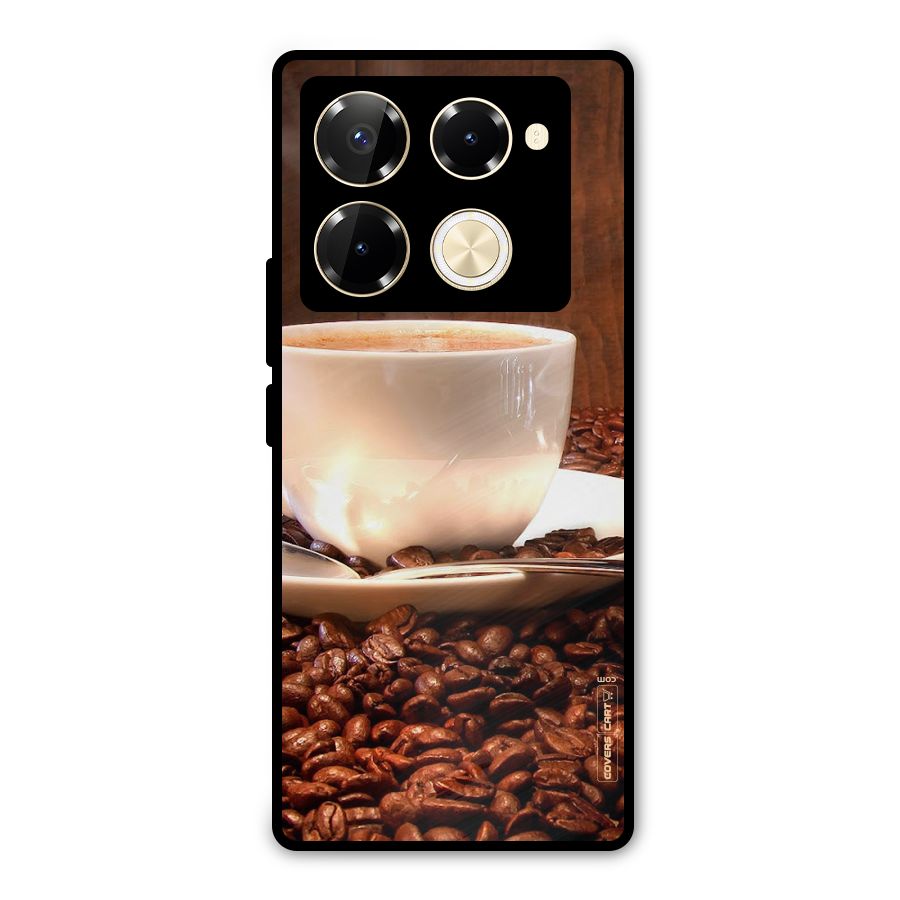 Caffeine Beans Metal Back Case for Infinix Note 40 Pro Plus