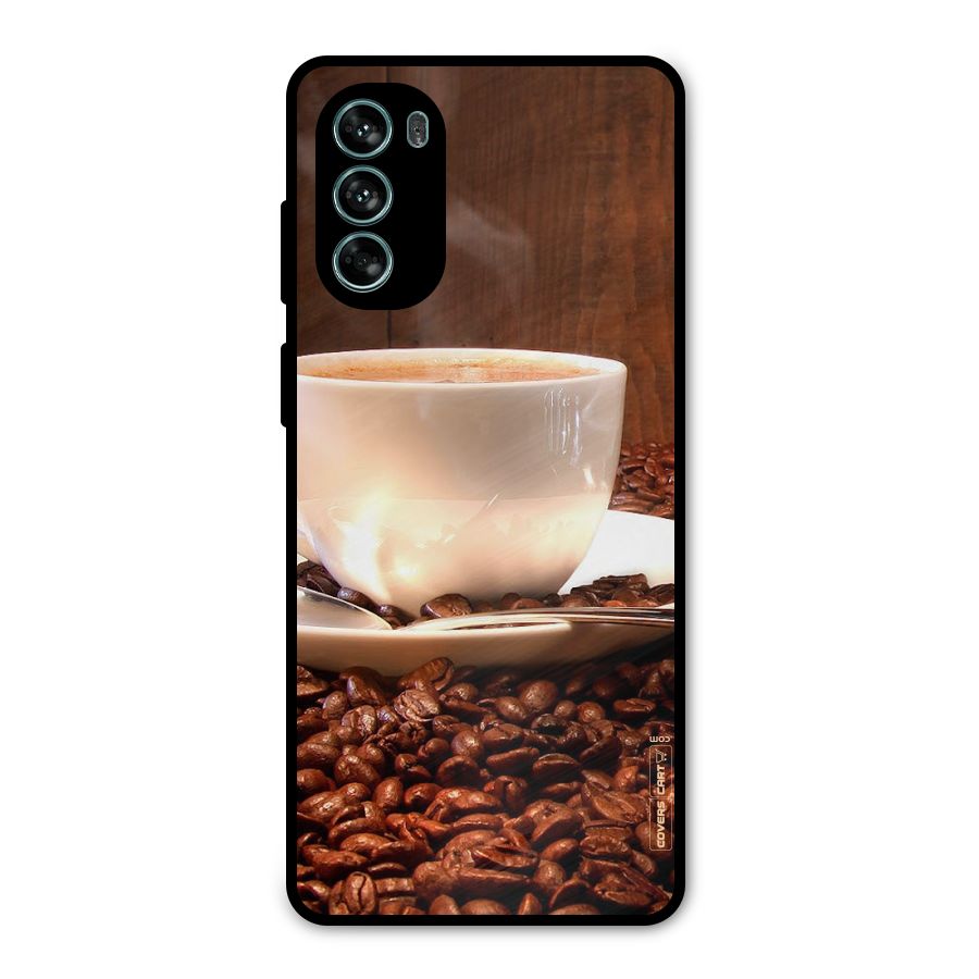Caffeine Beans Metal Back Case for Moto G62
