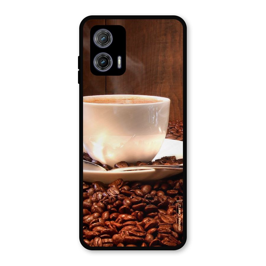 Caffeine Beans Metal Back Case for Moto G73