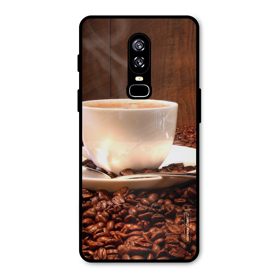 Caffeine Beans Metal Back Case for OnePlus 6